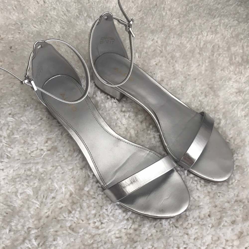 Silver sandals